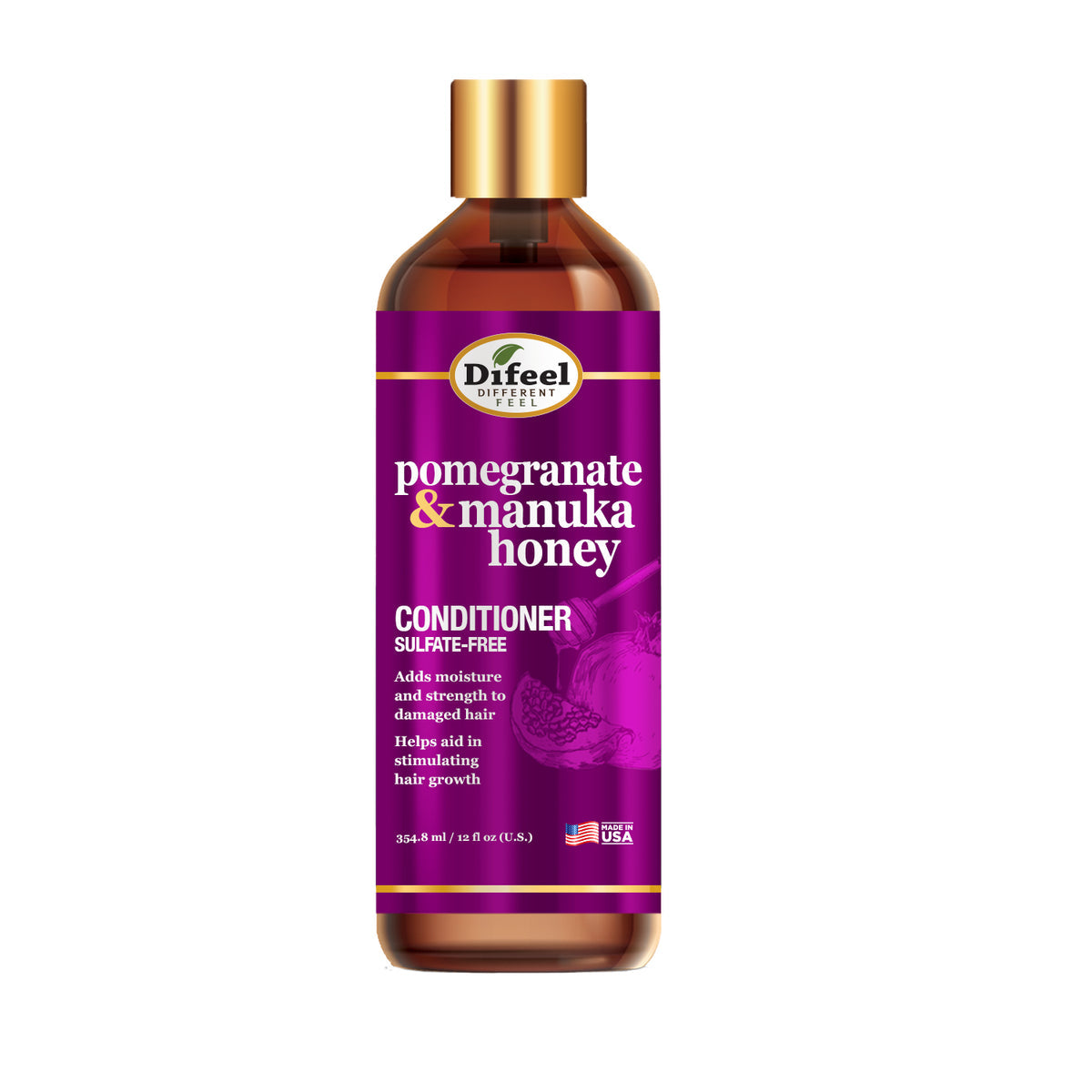 Difeel Pomegranate & Manuka Honey Sulfate Free Conditioner 12oz