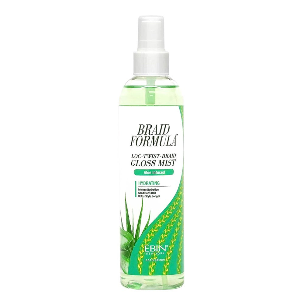 EBIN Braid Formula Loc, Twist, Braid Aloe Infused Gloss Mist - Hydrating