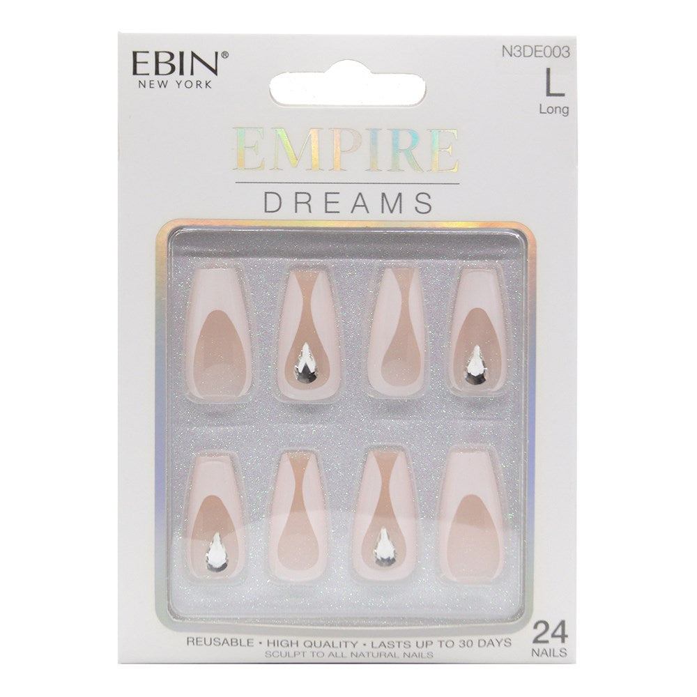 EBIN Press-On Nails Empire Dreams #N3DE003 Long