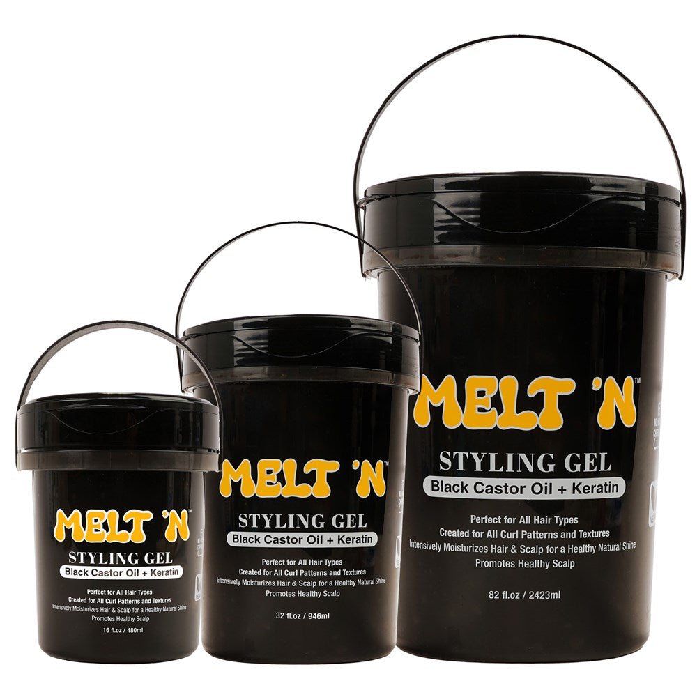 EBIN Melt'N Styling Gel - Black Castor Oil + Keratin