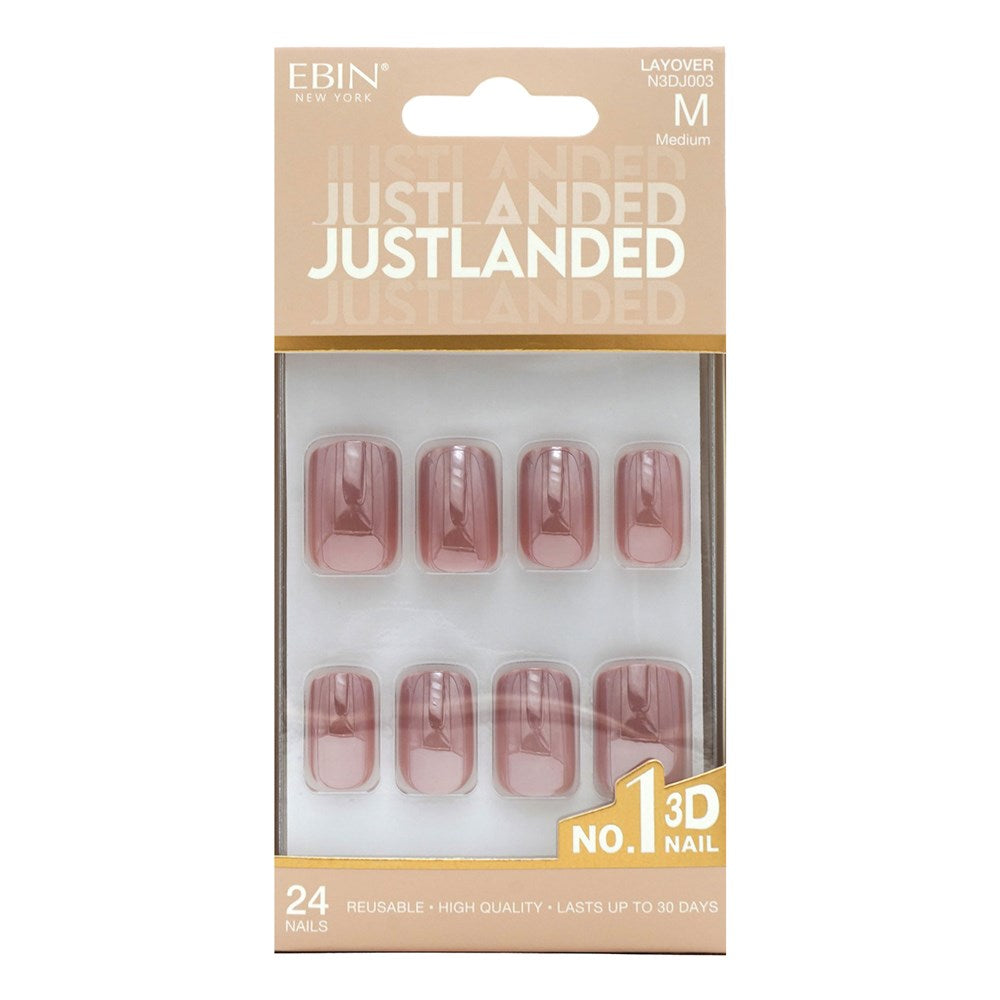 EBIN Press-On Nails Just Landed - Layover #N3DJ003 Medium