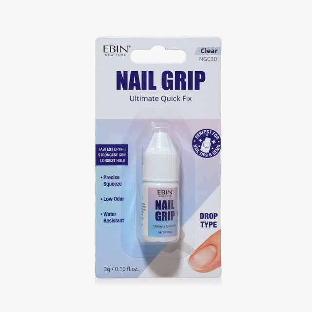 EBIN Nail Grip Ultimate Quick Fix Nail Glue - Clear 3g