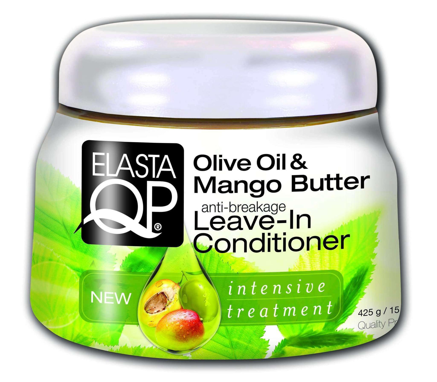 Elasta QP Olive Oil & Mango Butter Anti-Breakage Leave-In Conditioner 15oz - Beautiful Black Hair