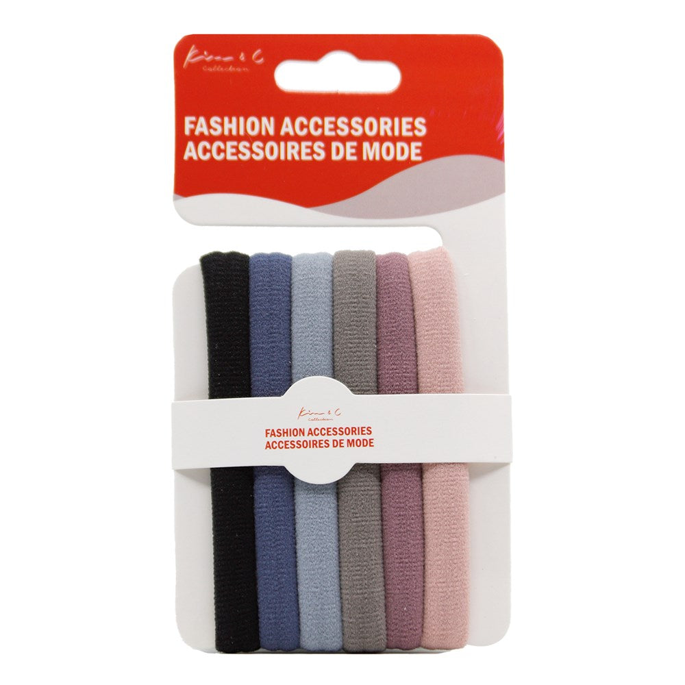 Fashion Ponytail Holder 6pk - Assorted #91987