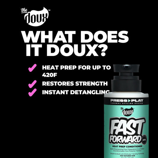 The Doux Press Play Forward Heat Prep Conditioner