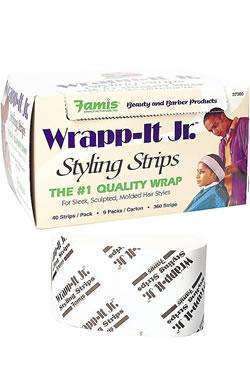Wrapp-It Jr. Styling Strips Carton White#37300 - Beautiful Black Hair