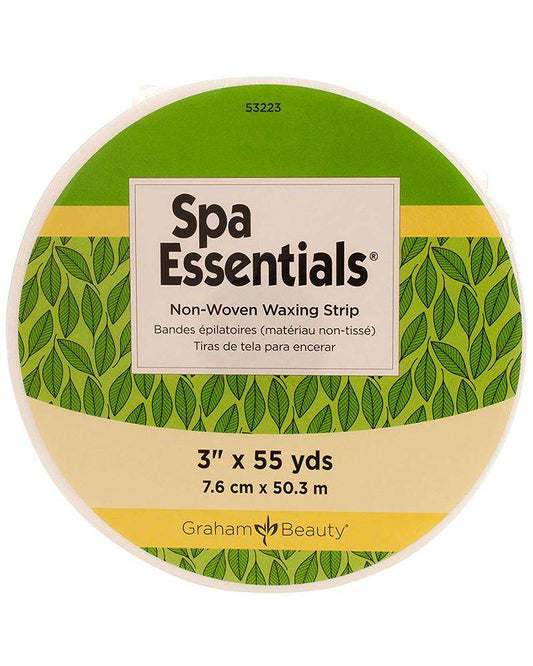 Graham Beauty Spa Essentials Non-Woven Waxing Strip Roll (3inch x 55yard) - Beautiful Black Hair