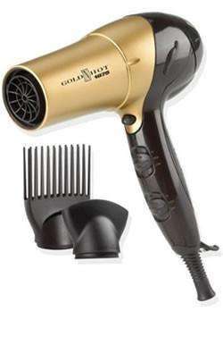 Gold N Hot Professional 1875-Watt Ionic Dryer w/ Tourmaline - Beautiful Black Hair