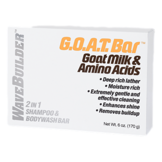 WaveBuilder G.O.A.T  2 In 1 Shampoo & Body Wash Bar - Beautiful Black Hair