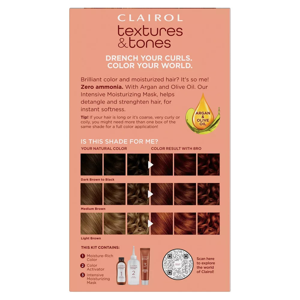 Clairol Textures & Tones Hair Color - 8RO Sunset Copper