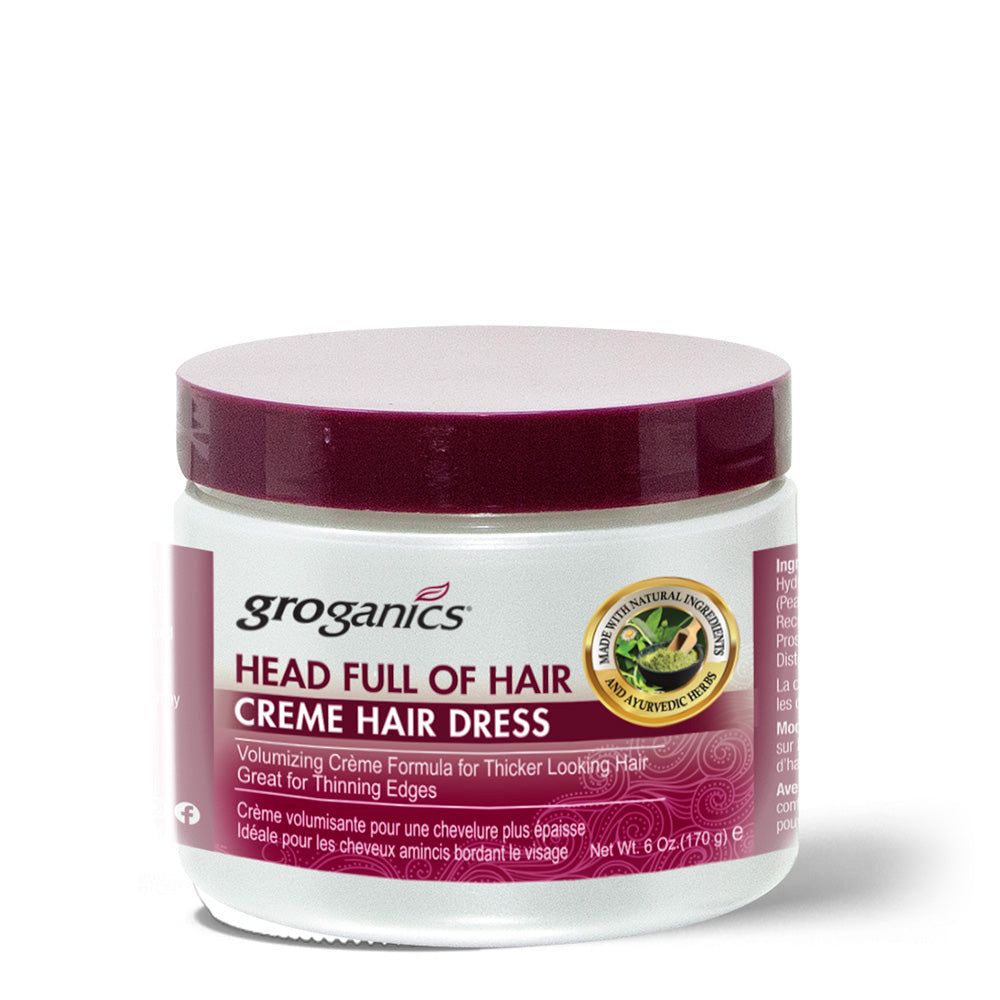 GroGanics Groganics Head Full Of Hair Volumizing Creme Hair Dress 6oz - Beautiful Black Hair