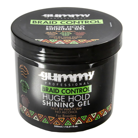 Gummy Professional Braid Control Huge Hold Shining Gel