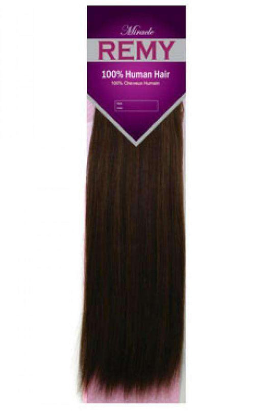 Miracle Remy 100% Human Hair Weave - Silky Yaky 12"