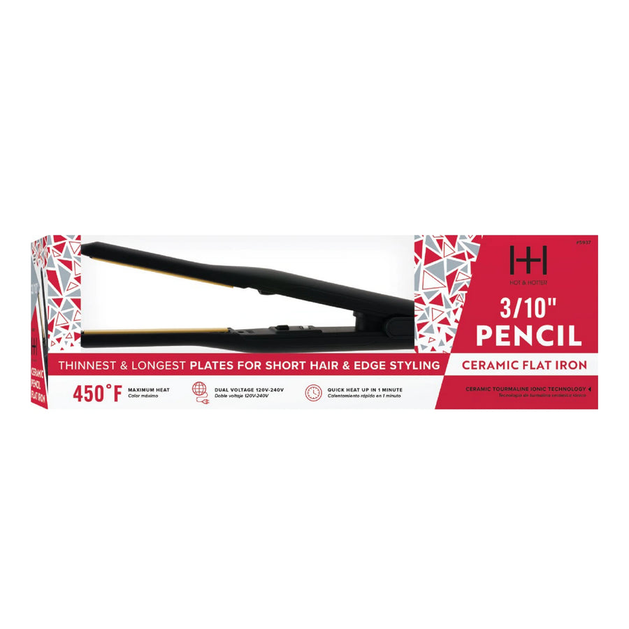 Hot & Hotter Ceramic Pencil Flat Iron #5937
