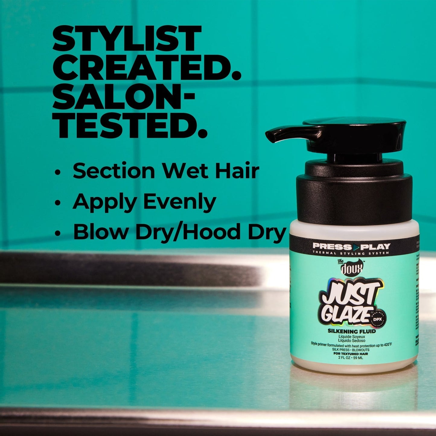 The Doux Press Play Just Glaze Silkening Fluid