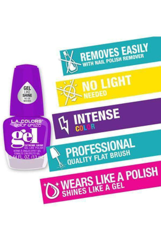 L.A. Colors Gel Like Polish - Beautiful Black Hair
