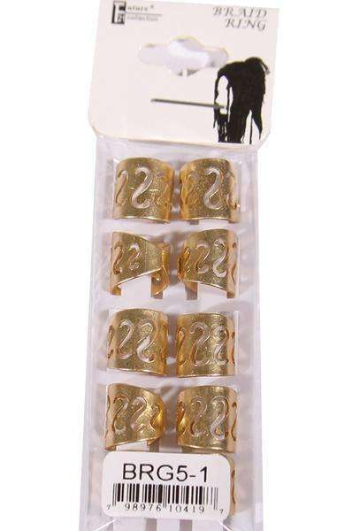 Silver Aluminum Braid Ring Tubes - Snakes - Deluxe Beauty Supply