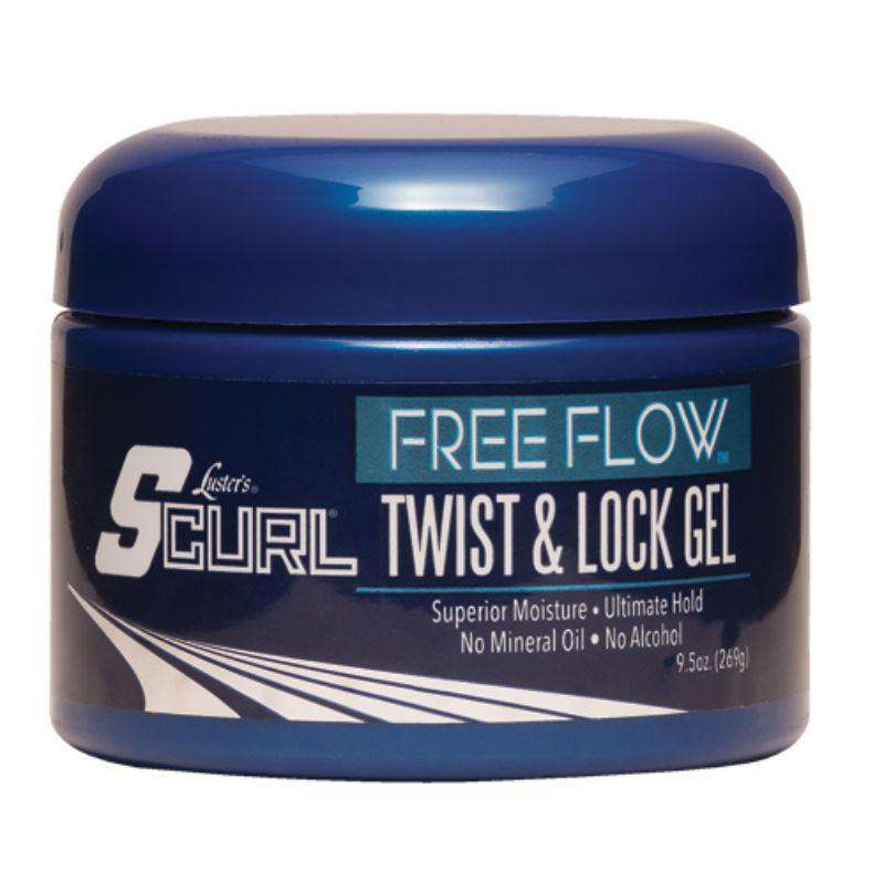 Luster's S-Curl Free Flow Charcoal Mint Twist & Lock Gel - Beautiful Black Hair