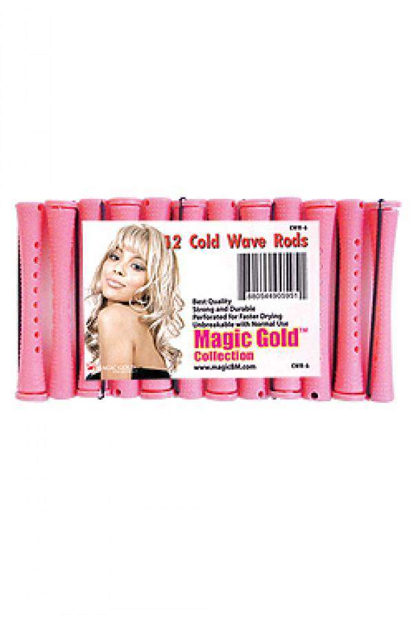 Magic Gold Cold Wave Rods 6/16" Peach - Beautiful Black Hair