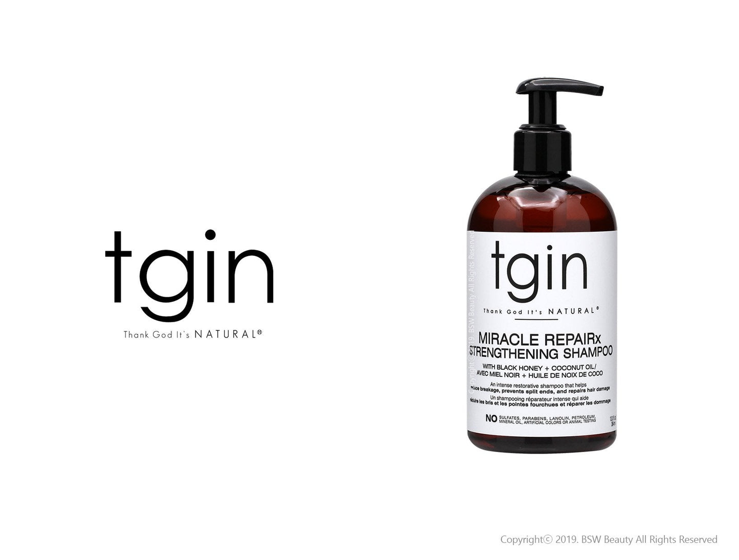 TGIN Miracle Repair Shampoo(13oz) - Beautiful Black Hair