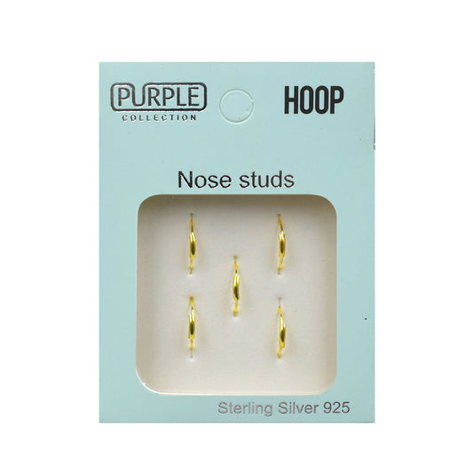 Purple Collection Hoop Nose Ring Studs NRI3001