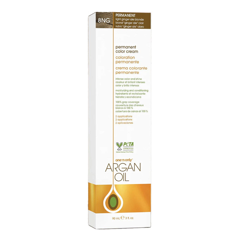 One 'n Only Argan Oil Permanent Hair Color - 8NG Light Ginger Ale Blonde