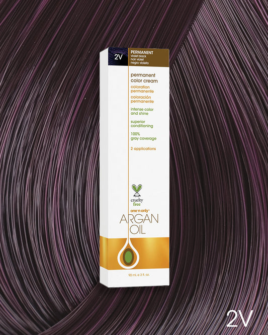 One 'n Only Argan Oil Permanent Hair Color - 2V Violet Black