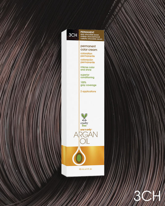 One 'n Only Argan Oil Permanent Hair Color - 3CH Dark Chocolate Brown