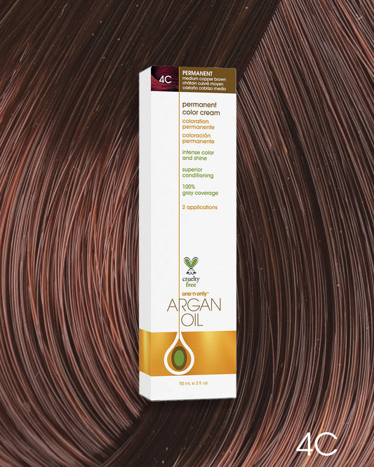 One 'n Only Argan Oil Permanent Hair Color - 4C Medium Copper Brown