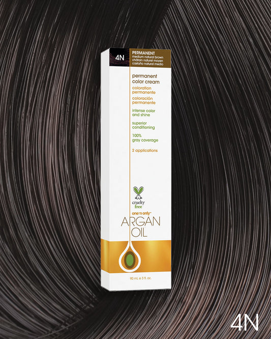 One 'n Only Argan Oil Permanent Hair Color - 4N Medium Natural Brown