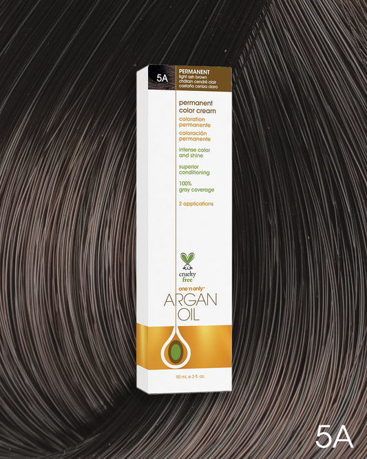 One 'n Only Argan Oil Permanent Hair Color - 5A Light Ash Brown