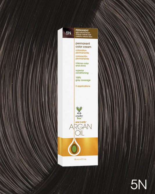 One 'n Only Argan Oil Permanent Hair Color - 5N Light Natural Brown