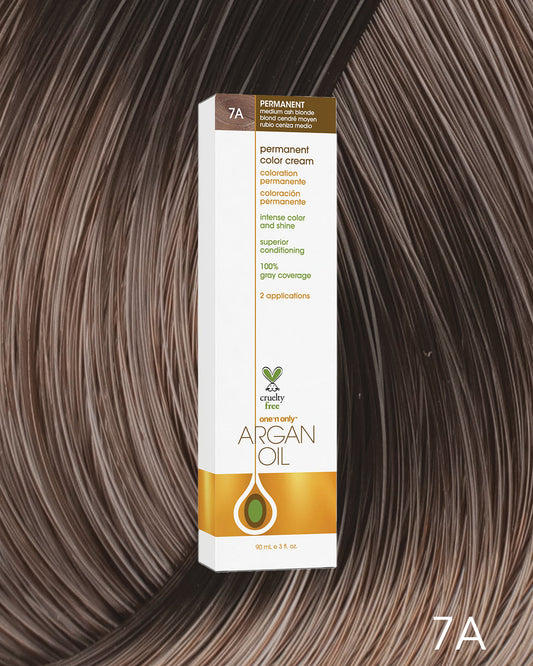 One 'n Only Argan Oil Permanent Hair Color - 7A Medium Ash Blonde