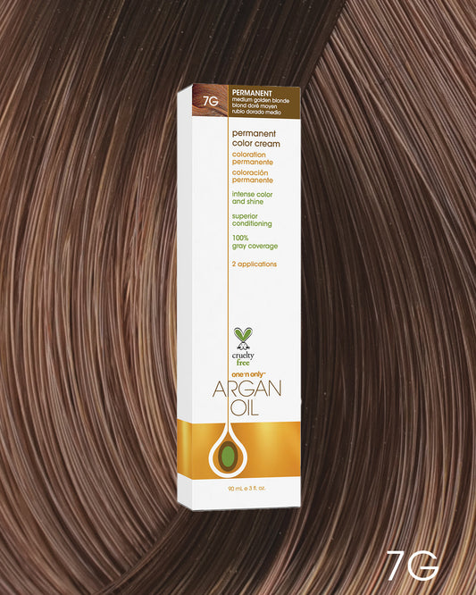 One 'n Only Argan Oil Permanent Hair Color - 7G Medium Golden Blonde