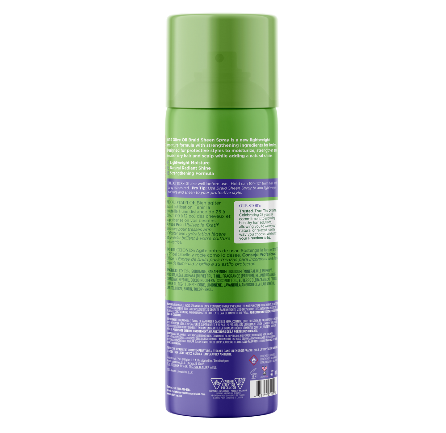 ORS Olive Oil BraidZone Braid Sheen Spray w/ Lavender Oil
