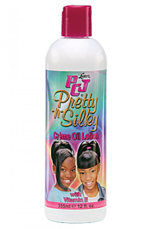 PCJ - Pretty-N-Silky Creme Oil Lotion - Beautiful Black Hair