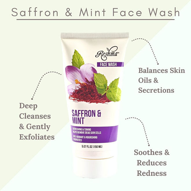 Reshma Face Wash - Saffron & Mint