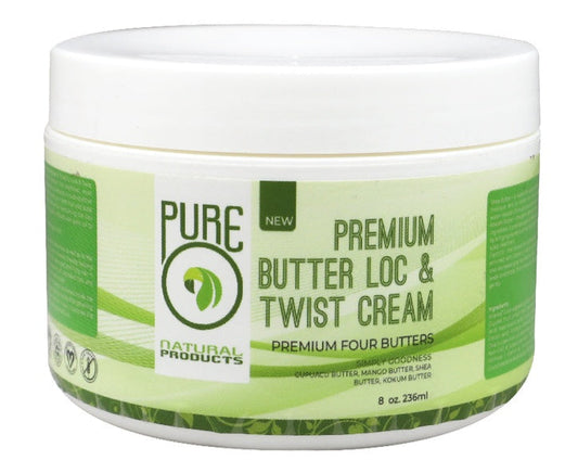 Pure O Premium Butter Loc & Twist Cream 8oz