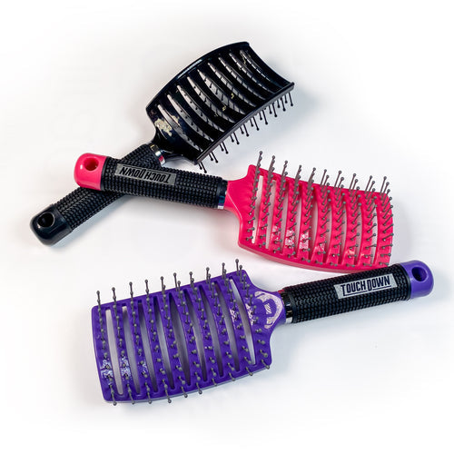Touch Down Quick Dry Detangling Brush - Pink