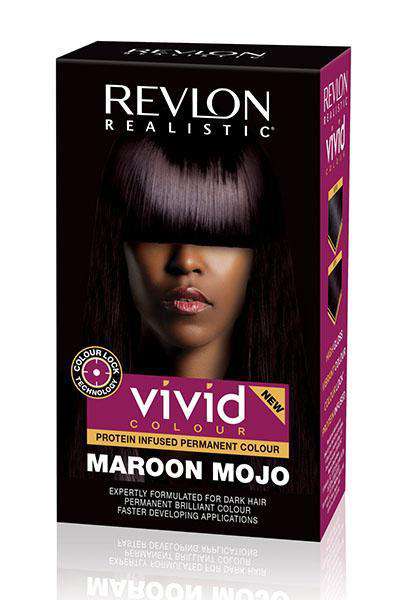 Revlon Realistic Vivid Hair Colour - Maroon Mojo - Beautiful Black Hair