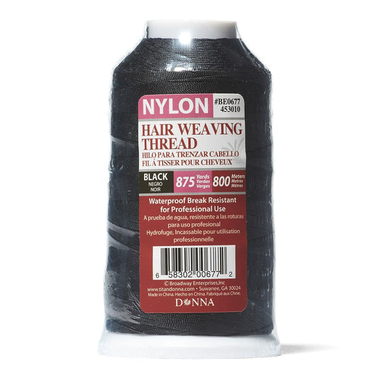 Donna Heavy Hair Weaving Thread 800m - Black - Beautiful Black Hair