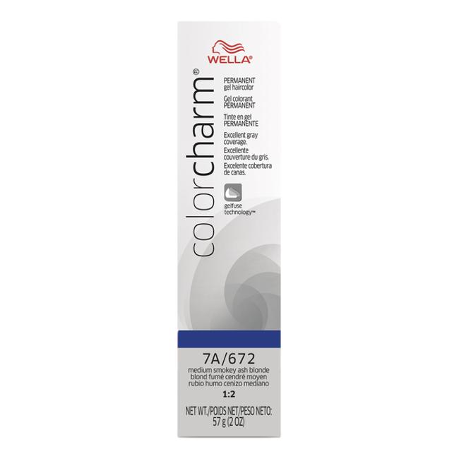 Wella Color Charm Gel Permanent Hair Color - 7A/672 Medium Smokey Ash Blonde