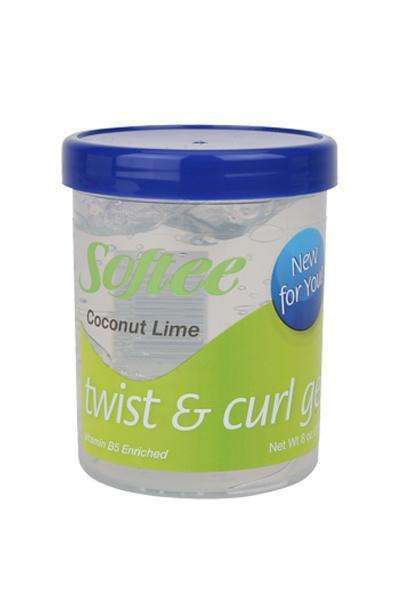 Softee Coconut Lime Twist & Curl Gel 8oz - Beautiful Black Hair
