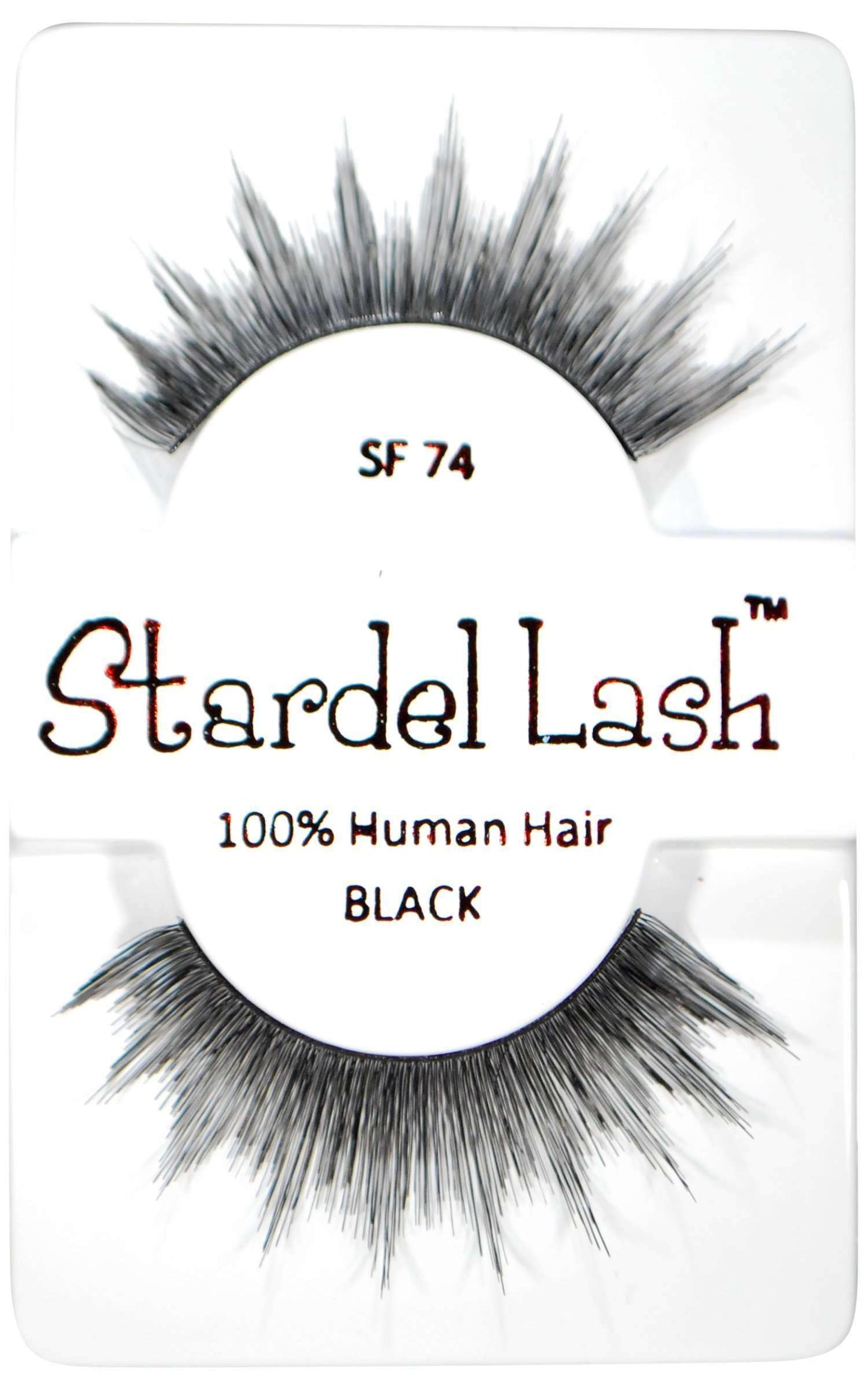 Stardel Lash 100% Human Hair Lashes - SF 74 Black - Beautiful Black Hair