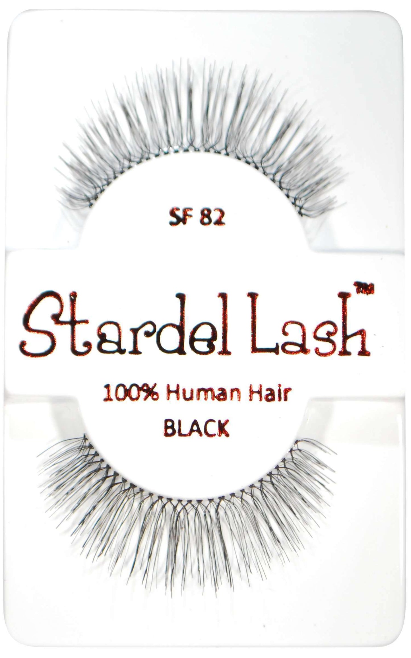 Stardel Lash 100% Human Hair Lashes - SF 82 Black - Beautiful Black Hair