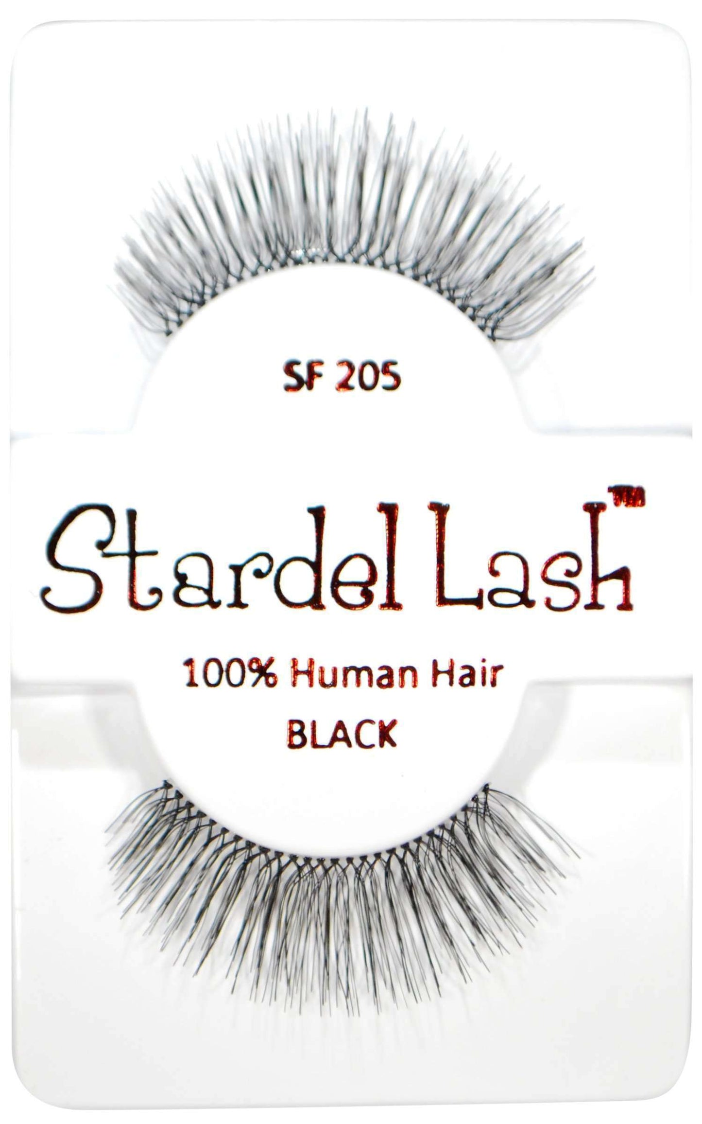 Stardel Lash 100% Human Hair Lashes - SF 205 Black - Beautiful Black Hair