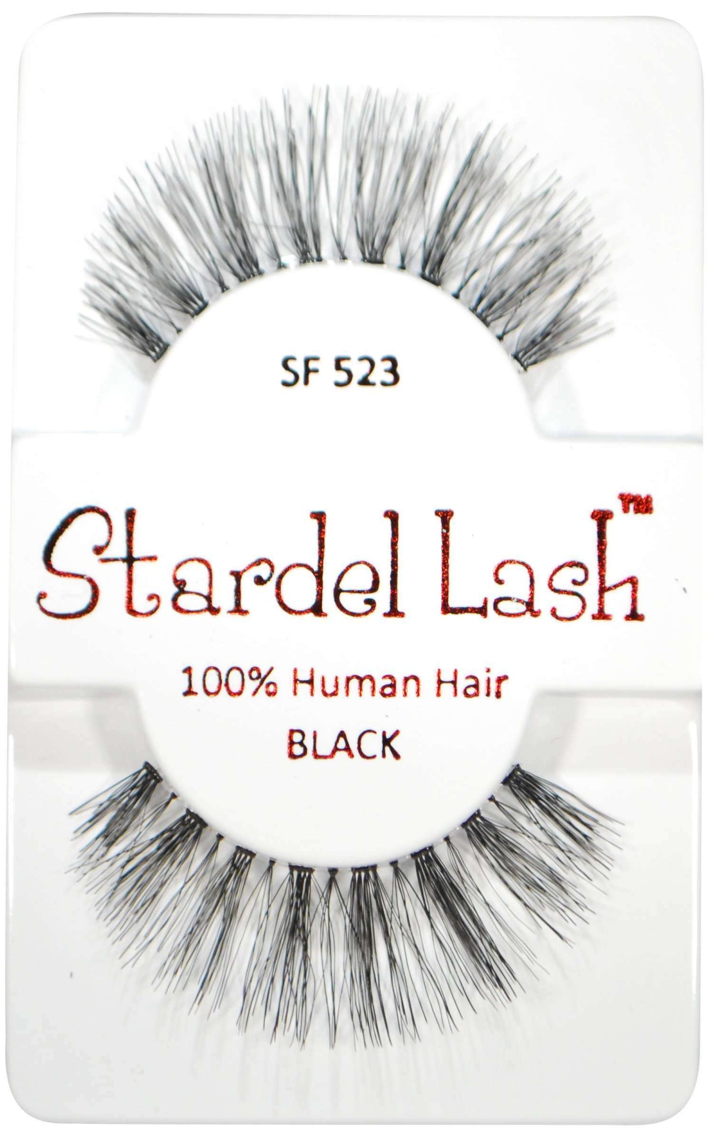 Stardel Lash 100% Human Hair Lashes - SF 523 Black - Beautiful Black Hair