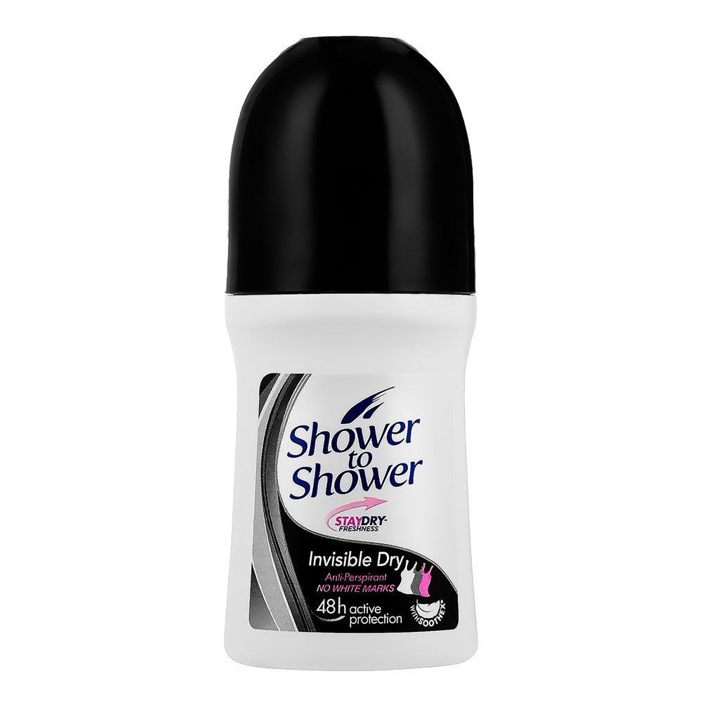 Shower To Shower Women's Roll On Deodorant - Invisible Dry