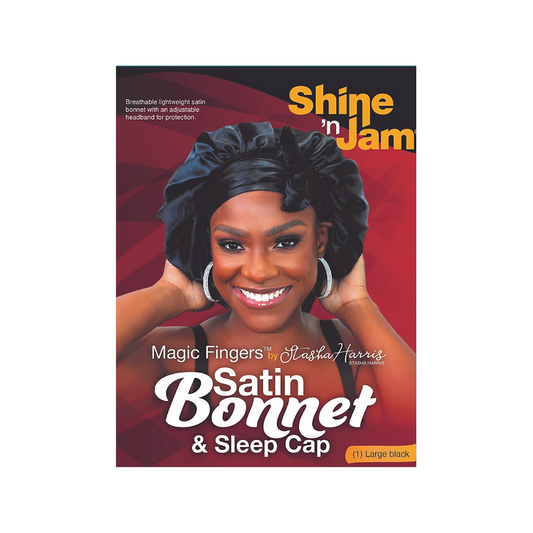Shine 'n Jam Magic Fingers Satin Bonnet & Sleep Cap