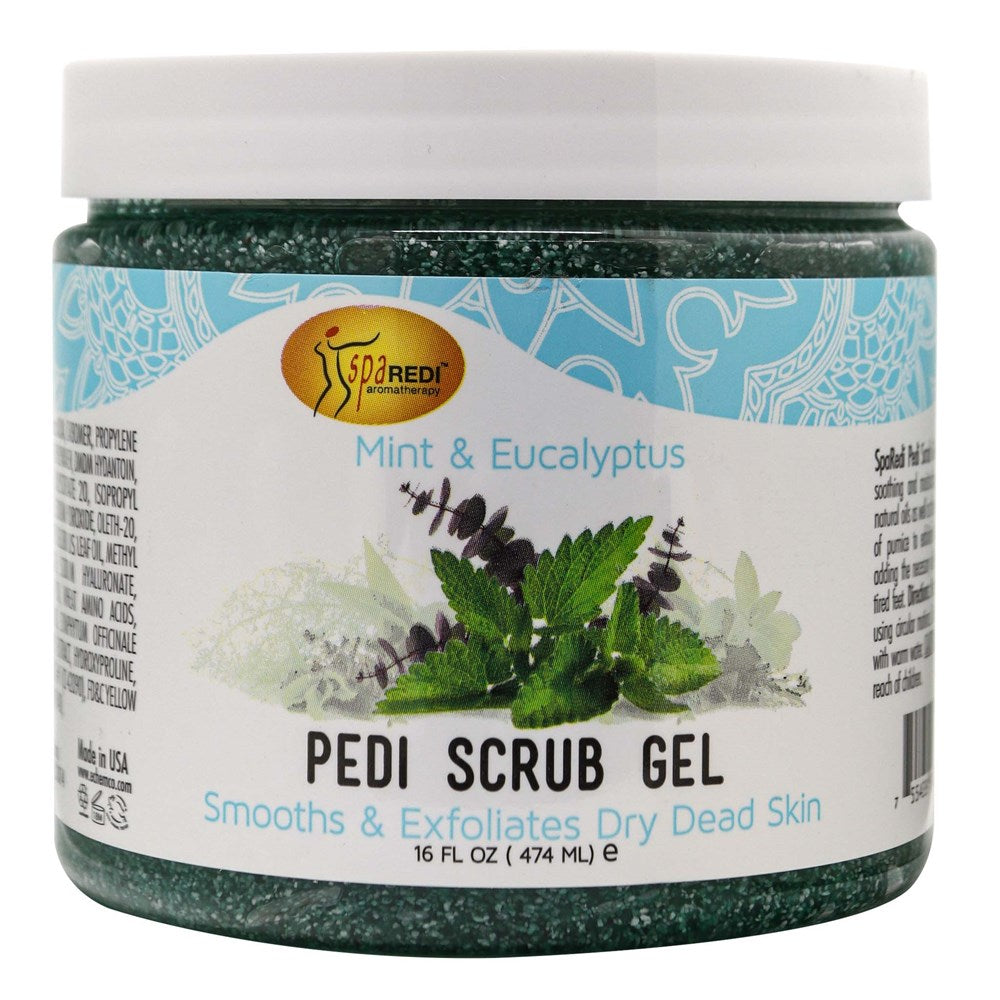 Spa Redi Pedi Scrub Gel - Mint Eucalyptus